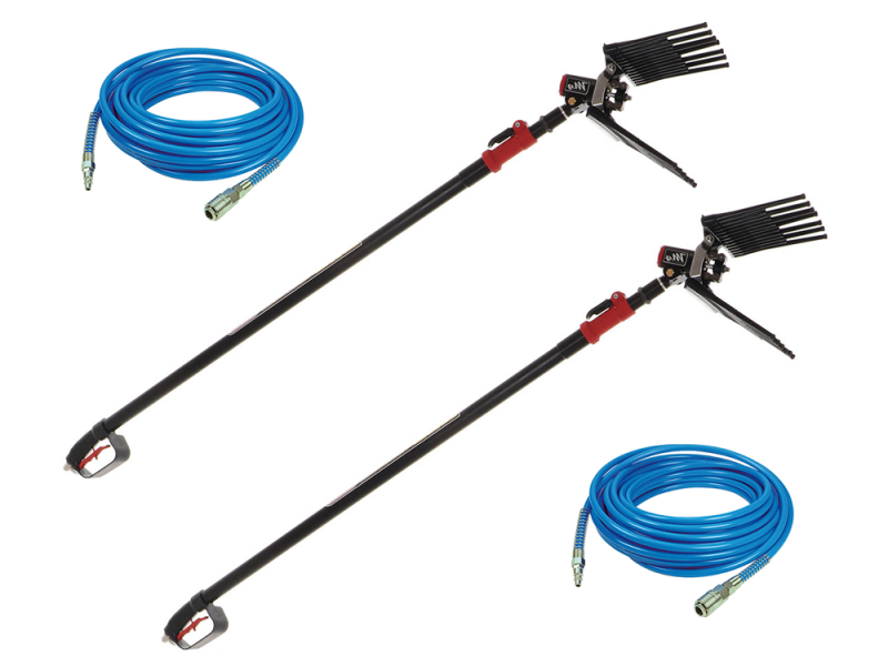 KIT HOBBY 2 Op&eacute;rateurs Motocompresseur Lisam LM 500/10 + 2 Peignes vibreurs MG Magnesium + 2 perches AT02