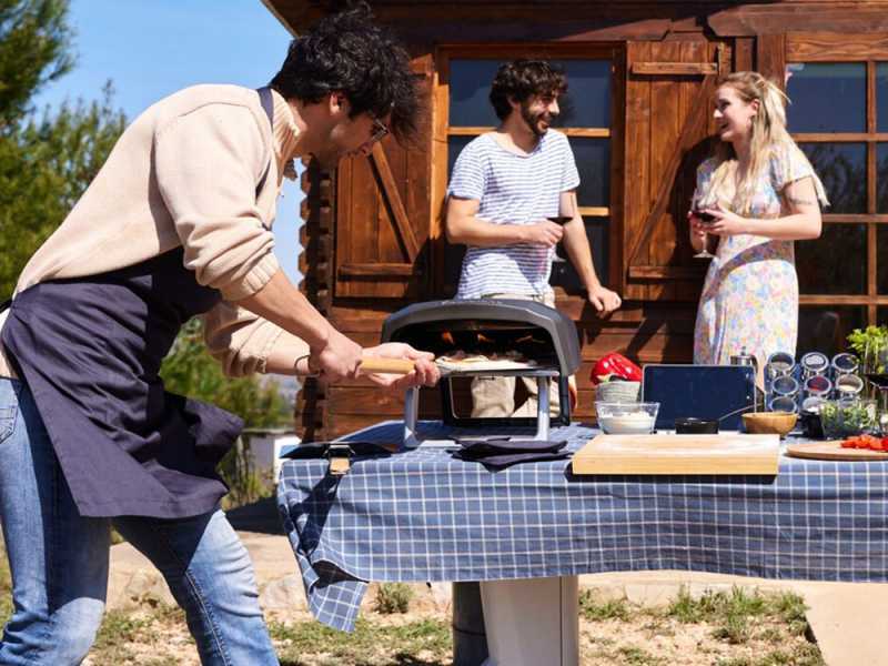 Four &agrave; gaz pour pizzas Masterpro - Capacit&eacute; de cuisson : 1 pizza