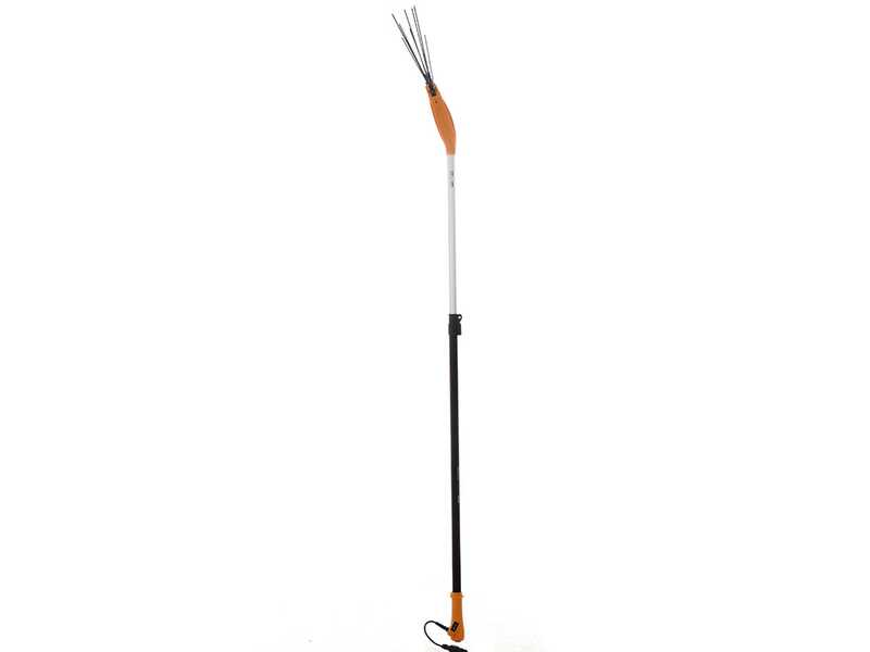 Volpi Olytech Essential 455L - Peigne vibreur &eacute;lectrique 210/300 cm &agrave; batterie de type automobile avec c&acirc;ble inclus - Perche t&eacute;lescopique