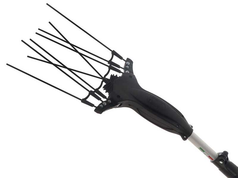Volpi Olytech Super Power 555L - Peigne vibreur &eacute;lectrique 210/300 cm &agrave; batterie de type automobile avec c&acirc;ble inclus - Perche t&eacute;lescopique