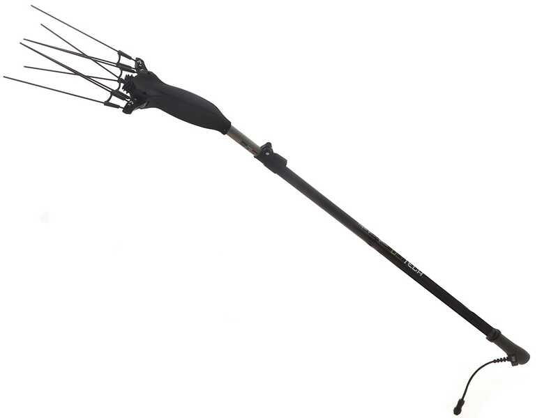 Volpi Olytech Super Power 555L - Peigne vibreur &eacute;lectrique 210/300 cm &agrave; batterie de type automobile avec c&acirc;ble inclus - Perche t&eacute;lescopique