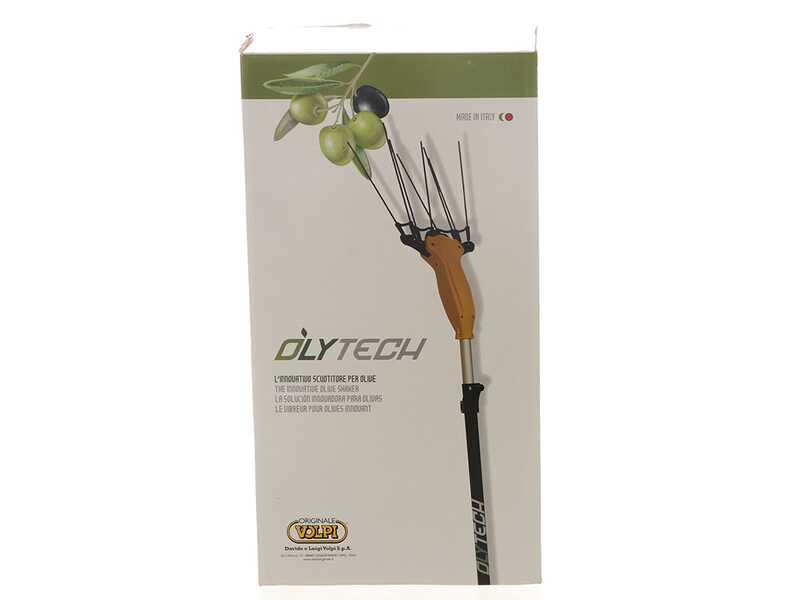 Volpi Olytech Super Power 555L - Peigne vibreur &eacute;lectrique 210/300 cm &agrave; batterie de type automobile avec c&acirc;ble inclus - Perche t&eacute;lescopique