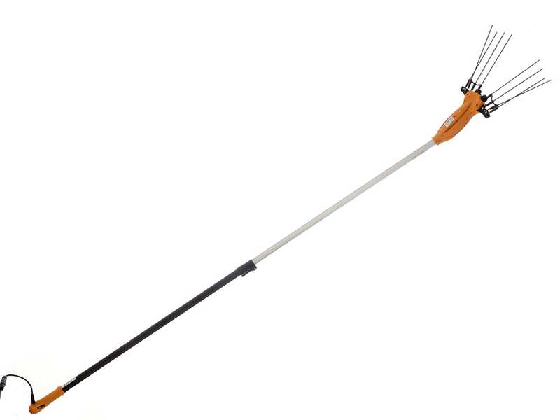 Volpi Olytech Essential 455XL - Peigne vibreur &eacute;lectrique 240/360 cm &agrave; batterie de type automobile avec c&acirc;ble inclus - Perche t&eacute;lescopique