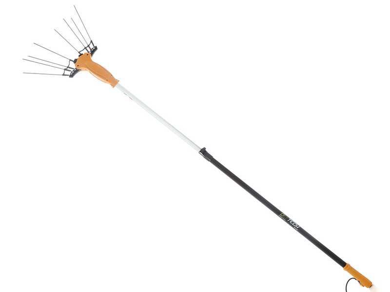Volpi Olytech Essential 455XL - Peigne vibreur &eacute;lectrique 240/360 cm &agrave; batterie de type automobile avec c&acirc;ble inclus - Perche t&eacute;lescopique