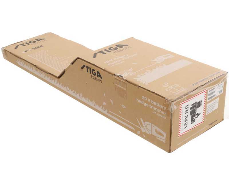 STIGA HT 100e KIT - Taille-haie &agrave; batterie - 20V/2Ah - Lame de 55 cm
