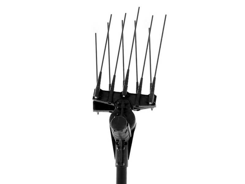 Aima Twist Standard - Peigne vibreur &eacute;lectrique 210/310 cm &agrave; batterie de type automobile avec c&acirc;ble inclus - Perche en aluminium fixe + rallonge