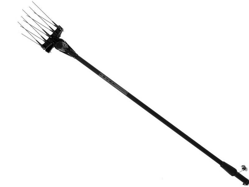 Aima Twist Standard - Peigne vibreur &eacute;lectrique 210/310 cm &agrave; batterie de type automobile avec c&acirc;ble inclus - Perche en aluminium fixe + rallonge