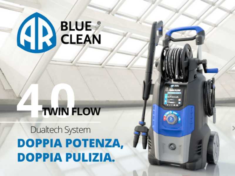 Nettoyeur haute pression Annovi &amp; Reverberi Blue Clean 4.0 Twin Flow 150 bars max, d&eacute;bit 13.5L/min