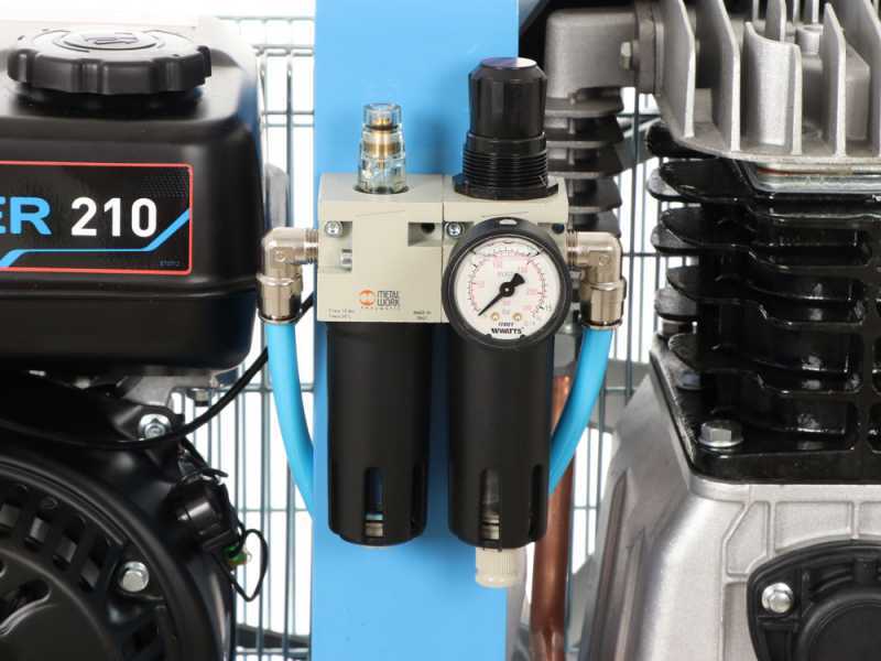 KIT Motocompresseur Campagnola MC 548 7HP + 2 Peignes Vibreurs pneumatiques Tuono Evo
