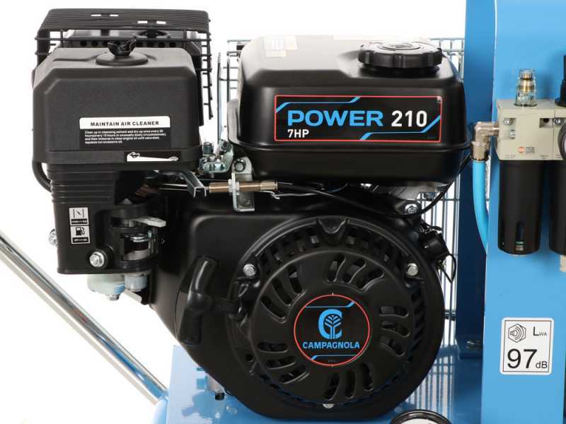 KIT Motocompresseur Campagnola MC 548 7HP + 2 Peignes Vibreurs pneumatiques Tuono Evo