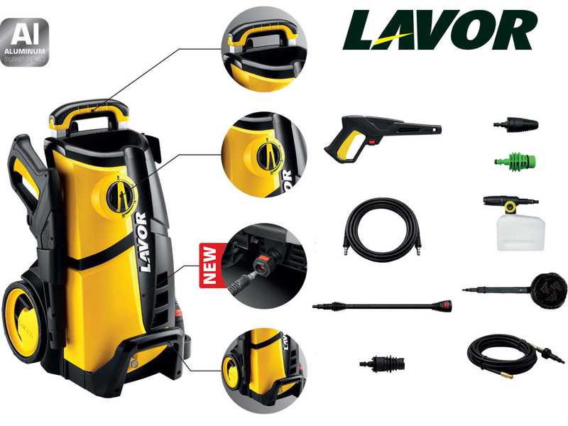 Nettoyeur haute pression &agrave; eau froide Lavor LVR3 140 &Eacute;dition Sp&eacute;ciale 140bars