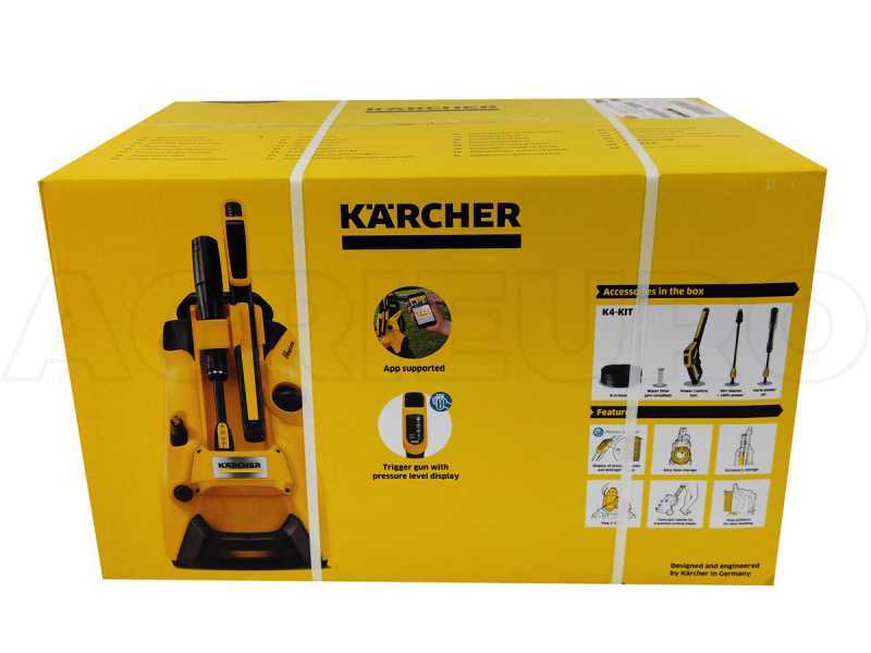 Nettoyeur haute pression &eacute;lectrique Karcher &agrave; eau froide K4 Power Control, 420 lt/h - 130 bars