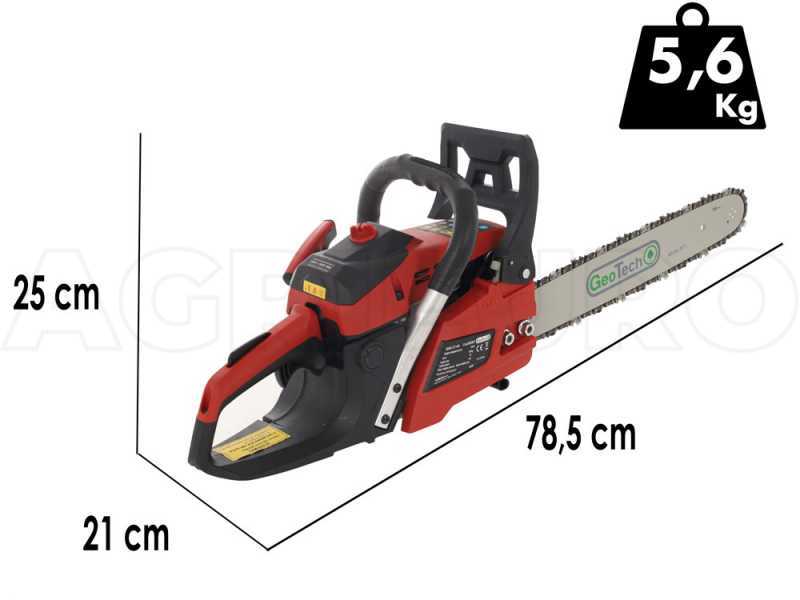 Tron&ccedil;onneuse thermique GeoTech GMS 37-40 - Barre de 40 cm - moteur 2 temps 40cm3