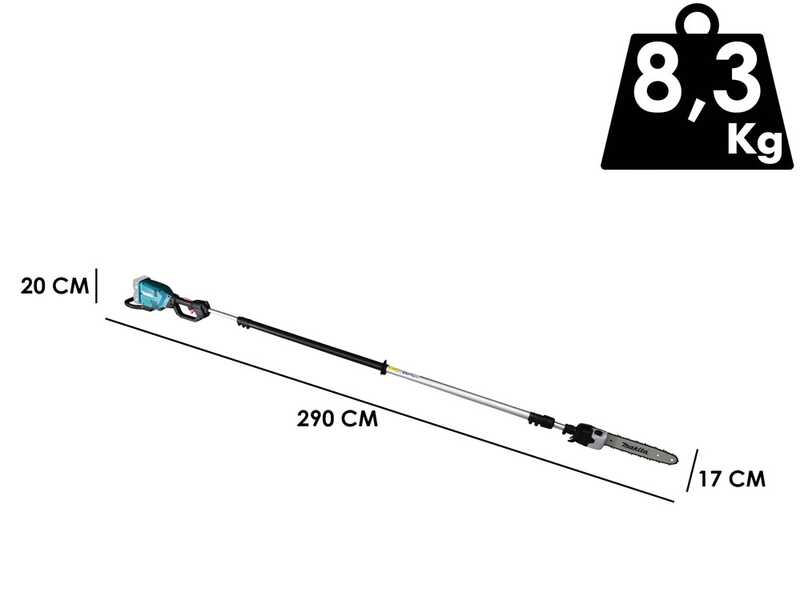 Perche &eacute;lagueuse &agrave; batterie Makita DUA301Z - SANS BATTERIE NI CHARGEUR