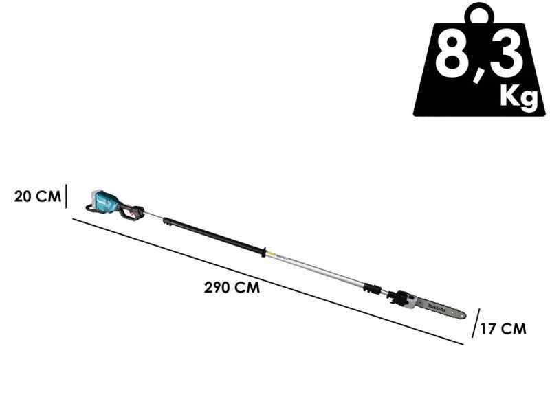 Perche &eacute;lagueuse t&eacute;lescopique &agrave; batterie Makita DUA301