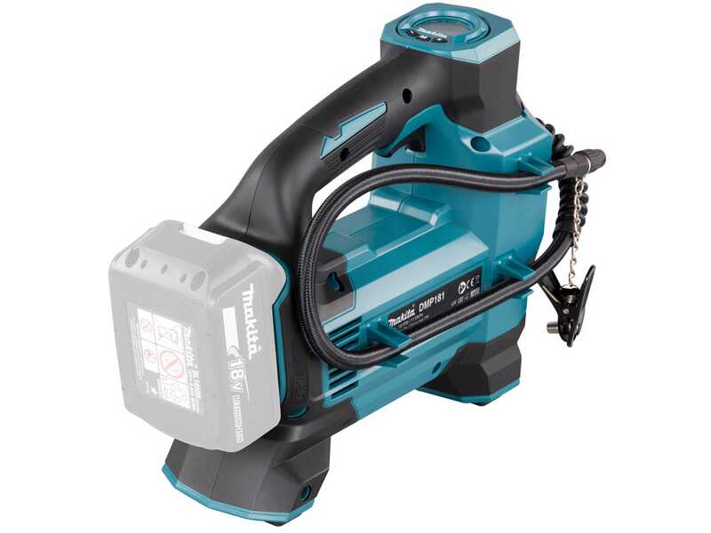 Compresseur Air Sans Fil Makita 18V + 12V Voiture - Pompe à Pneu 11 Bar/160 Psi, Arrêt Auto, Manomètre Numérique - Pour Voiture, Vélo, Ballon - 2