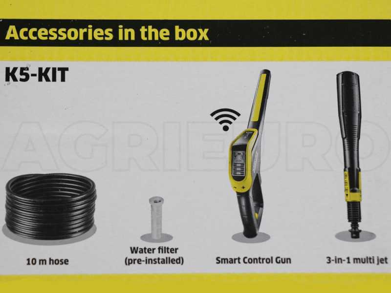 Karcher K5 Premium Smart Control - Nouveau nettoyeur haute pression - 145 bars - 500 L/h - App Home &amp; Garden e Bluetooth