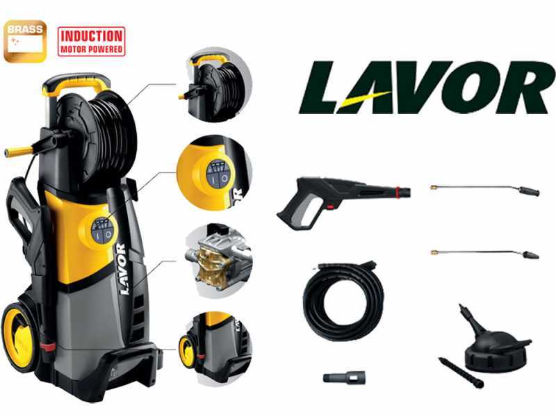 Nettoyeur haute pression LAVOR LVR5 PLUS 150 DIGIT - D&eacute;bit Max 8.33 l/min - 150 bars