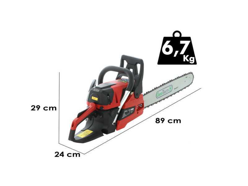 Tron&ccedil;onneuse thermique de coupe GeoTech GMS 58-50 - Barre de 50 cm - moteur 2 temps 58cm3