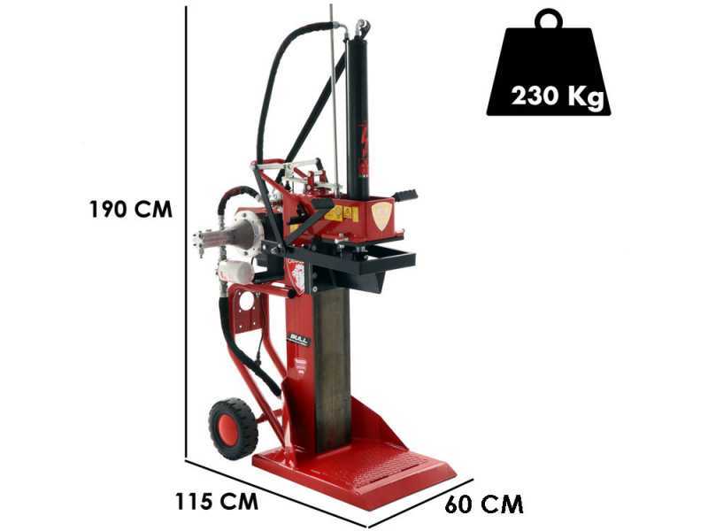 Ceccato BULL SPLE13-650TC - Fendeuse hybride - &Eacute;lectrique et &agrave; tracteur - Verticale