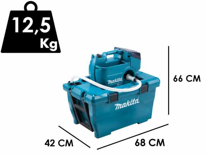 Nettoyeur haute pression &agrave; batterie avec cuve Makita DHW080ZK - 2x 18V 5Ah