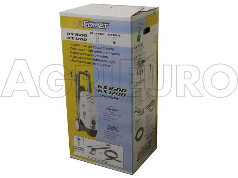 Nettoyeur haute pression Comet KS 1700 Extra, &eacute;lectrique &agrave; eau froide - Fabriqu&eacute; en Italie