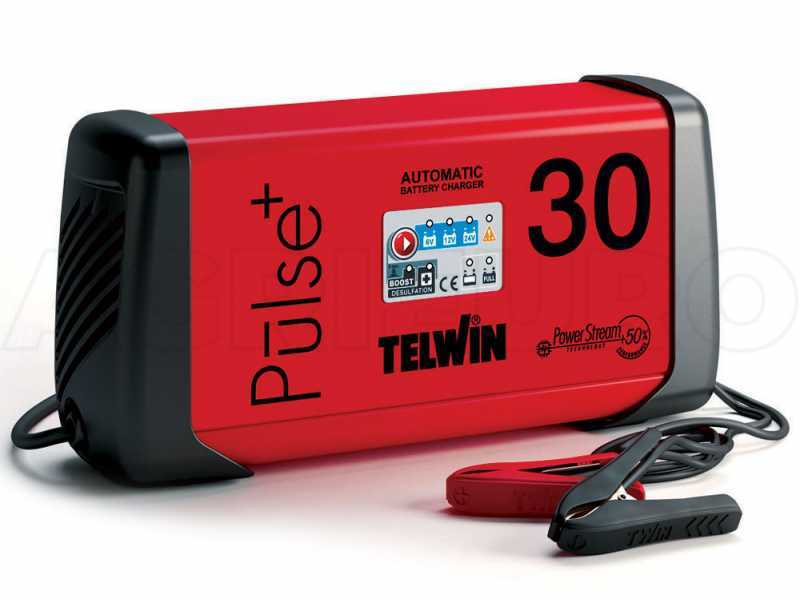 Telwin Pulse 30 - Chargeur de batterie multifonction automatique - mainteneur de charge - batteries de 6/12/24V