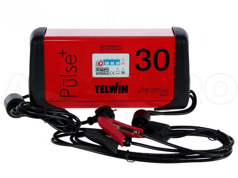 Telwin Pulse 30 - Chargeur de batterie multifonction automatique - mainteneur de charge - batteries de 6/12/24V