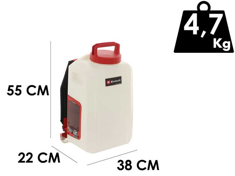 Einhell GE-WS 18/150 Li - Pulv&eacute;risateur &agrave; dos &agrave; batterie - 18V 5.2Ah