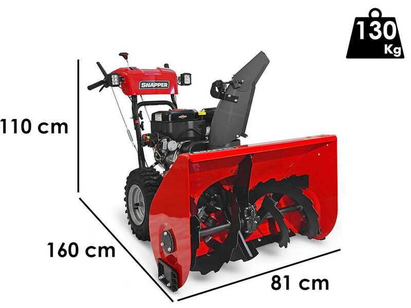 Snapper H1732ES - Fraise &agrave; neige thermique - B&amp;S 1650 Snow