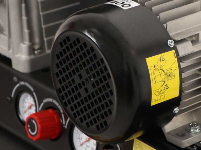 Nuair B3800B/4CT/200 Tech-Pro - Compresseur d'air &eacute;lectrique triphas&eacute; &agrave; courroie - Moteur 4 CV - 200 L