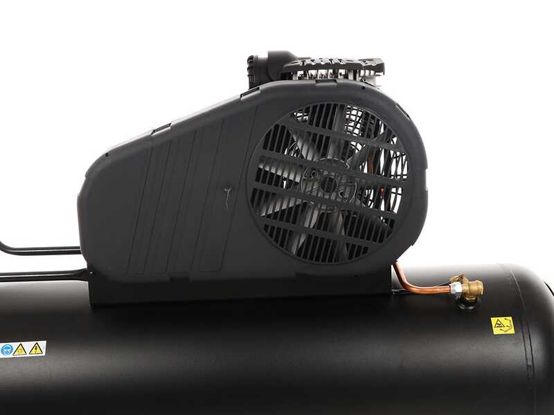 Nuair B3800B/4CT/200 Tech-Pro - Compresseur d'air &eacute;lectrique triphas&eacute; &agrave; courroie - Moteur 4 CV - 200 L