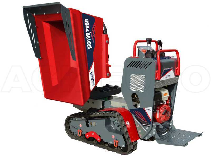 Brouette &agrave; moteur sur chenilles AgriEuro Top-Line RAPTOR 7800 HEDT - Honda GXe390