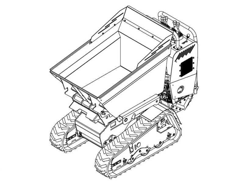 Brouette &agrave; moteur sur chenilles AgriEuro Top-Line CARGO J 10000 HEDT 4.0 avec joystick - Honda GXe630