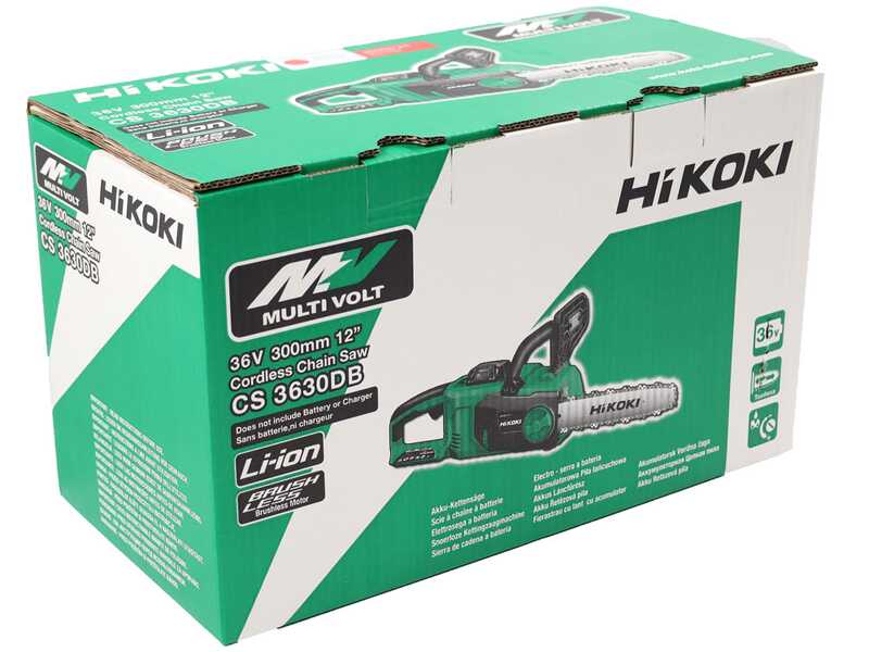 HIKOKI CS3630DB - Tron&ccedil;onneuse de coupe &agrave; batterie 36V  2.5Ah - Guide 30 cm