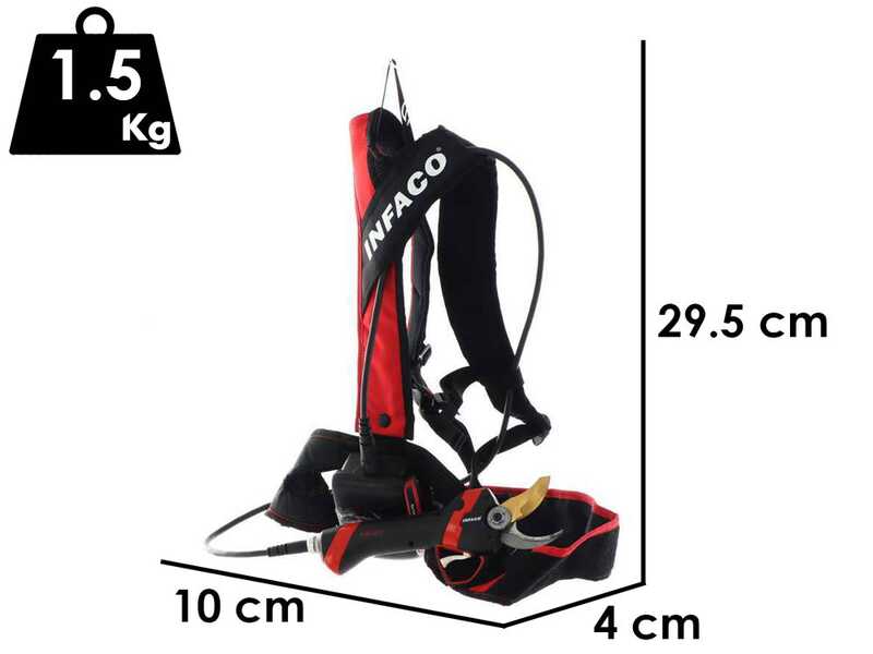 S&eacute;cateur &eacute;lectrique de taille Infaco F3020M - 36V 3Ah - &Oslash; 45 mm