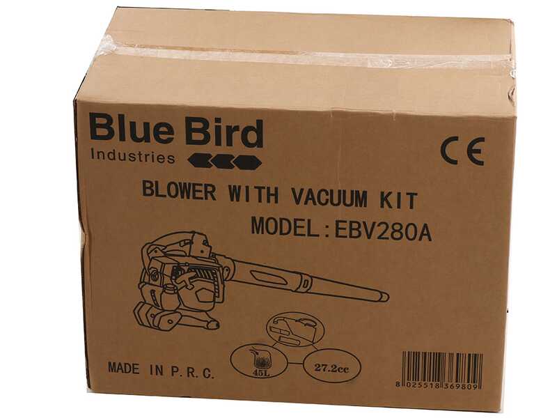 BlueBird BLV 281 - Souffleur aspirateur thermique avec moteur 2 temps - avec sac 