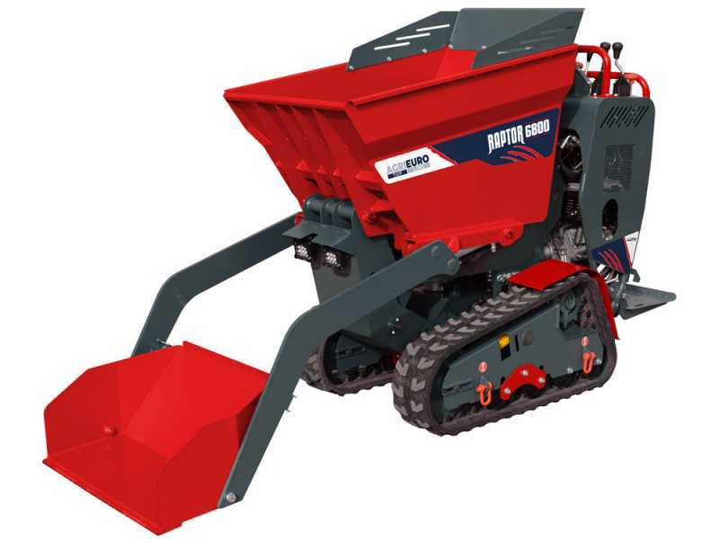 Brouette &agrave; moteur sur chenilles AgriEuro Top-Line RAPTOR 6800 HD - Honda GX270 - Avec pelle