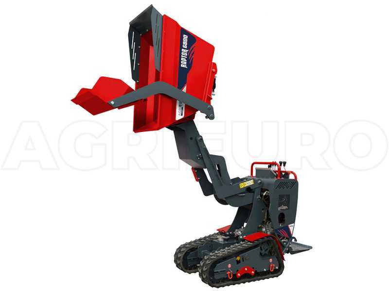 Brouette &agrave; moteur sur chenilles AgriEuro Top-Line RAPTOR 6800 YEDH - Yanmar L100E - Avec pelle + b&eacute;tonni&egrave;re