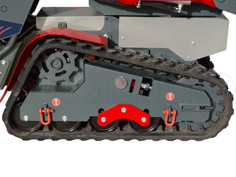 Brouette &agrave; moteur sur chenilles AgriEuro Top-Line RAPTOR 6800 HED 4.0 - Honda GXe270 - Avec pelle + b&eacute;tonni&egrave;re