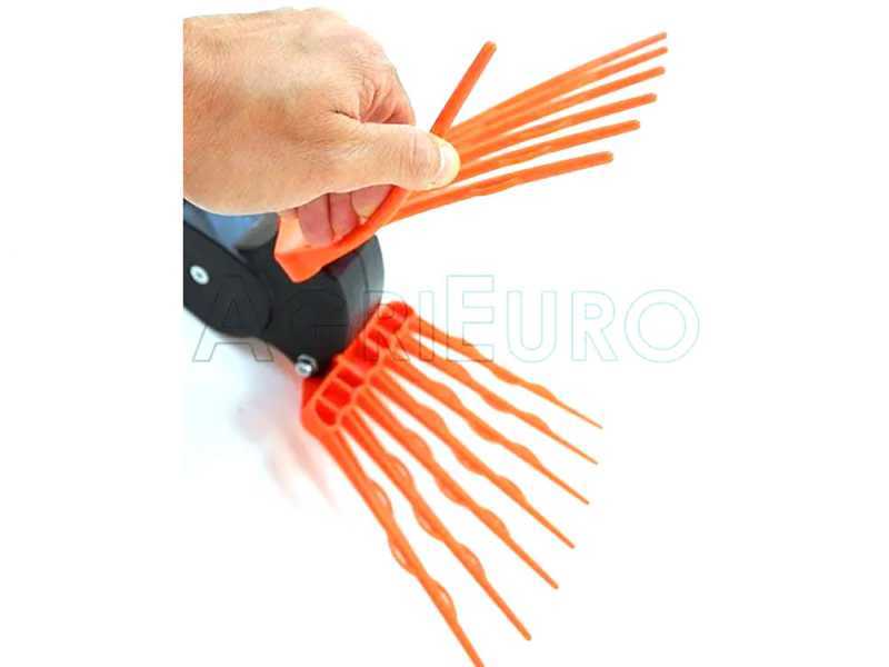 Peigne vibreur &eacute;lectrique &agrave; batterie TECNOVIR OLIVIR 120-200 cm - perche t&eacute;lescopique en aluminium