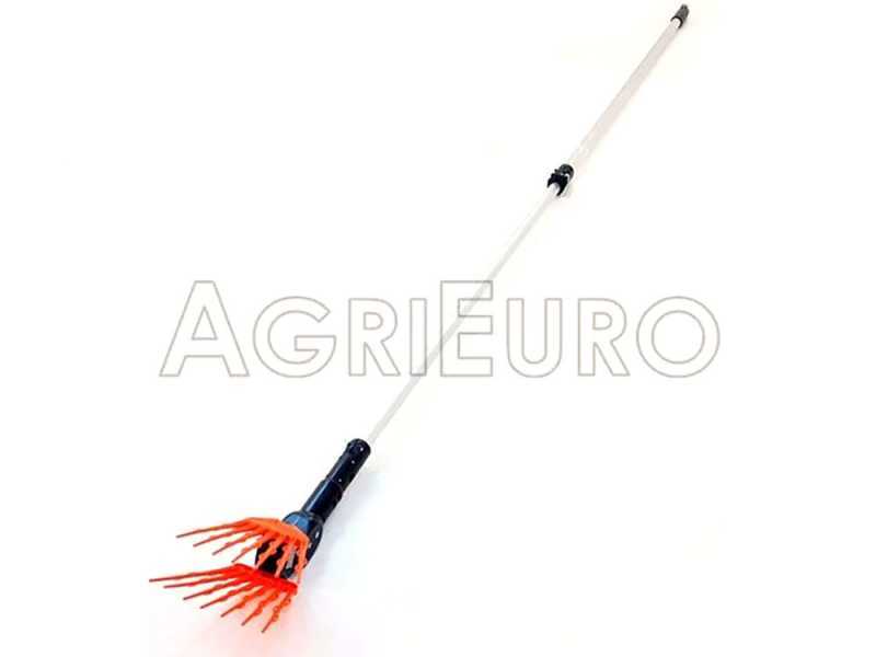 Peigne vibreur &eacute;lectrique &agrave; batterie TECNOVIR OLIVIR 120-200 cm - perche t&eacute;lescopique en aluminium