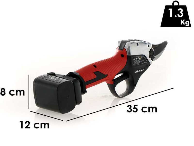 S&eacute;cateur &eacute;lectrique de taille avec batterie incorpor&eacute;e BlueBird PS 22-38 - 21.6V - 2.5 Ah