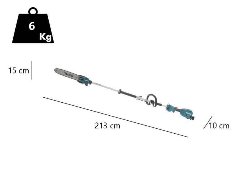 Perche &eacute;lagueuse &agrave; batterie multifonctions Makita DUX18 - 18V  3Ah