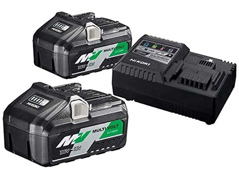 Booster Pack HIKOKI - 2 batteries Multivolt (36V-18V) 2.5Ah + chargeur rapide