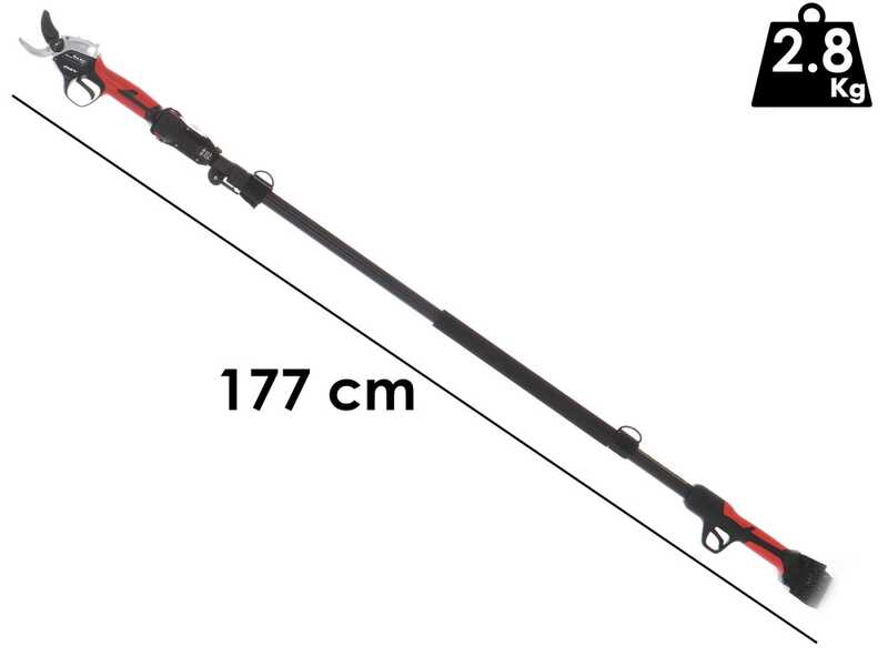 S&eacute;cateur &eacute;lectrique &agrave; batterie sur perche de rallonge BlueBird PS 22-38 - 21.6V - 2.5 ah