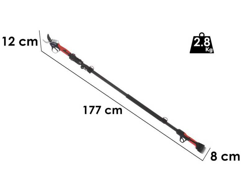 S&eacute;cateur &eacute;lectrique &agrave; batterie sur perche de rallonge BlueBird PS 22-38 - 21.6V - 2.5 ah