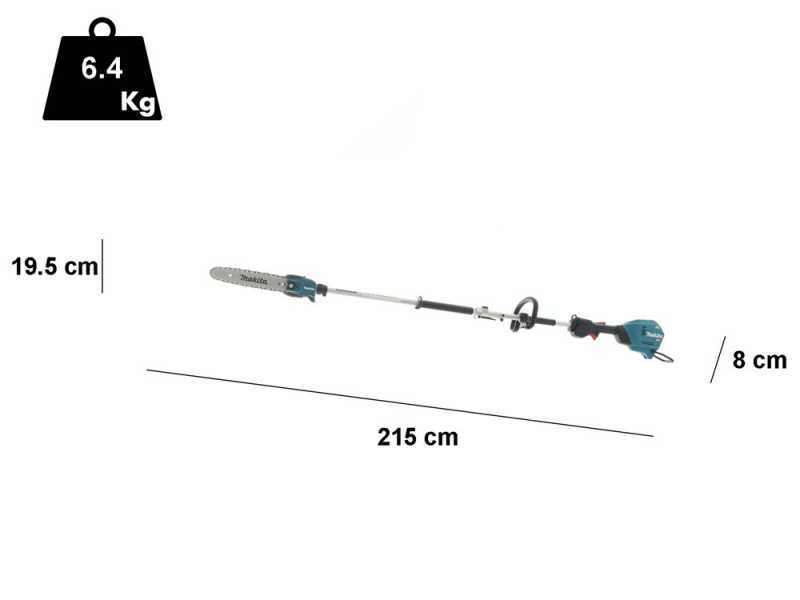 Perche &eacute;lagueuse multifonctions &agrave; batterie Makita UX01G - 40V  2.5Ah