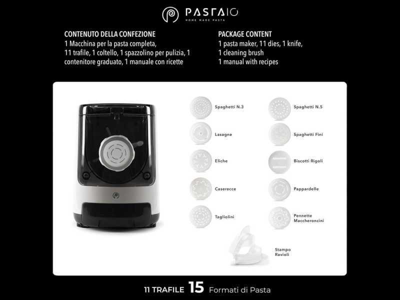 Classe Pastaio Double - Machine &agrave; p&acirc;tes &eacute;lectrique 2 en 1 - P&eacute;trissage et extrusion