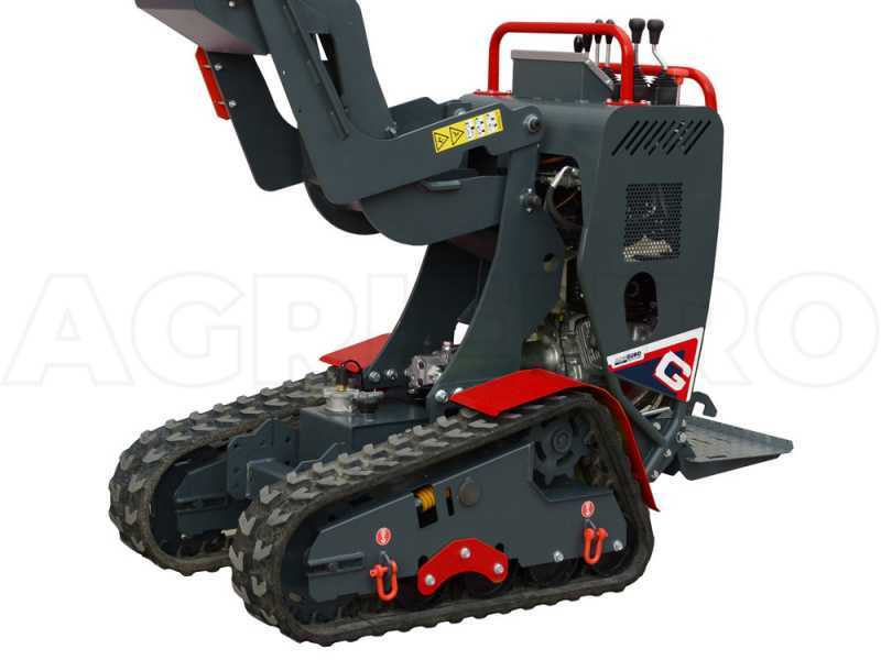 Brouette &agrave; moteur sur chenilles AgriEuro Top-Line CARGO L 10000 HEDH 4.0 - Honda GXe630 -  Avec pelle et b&eacute;tonni&egrave;re